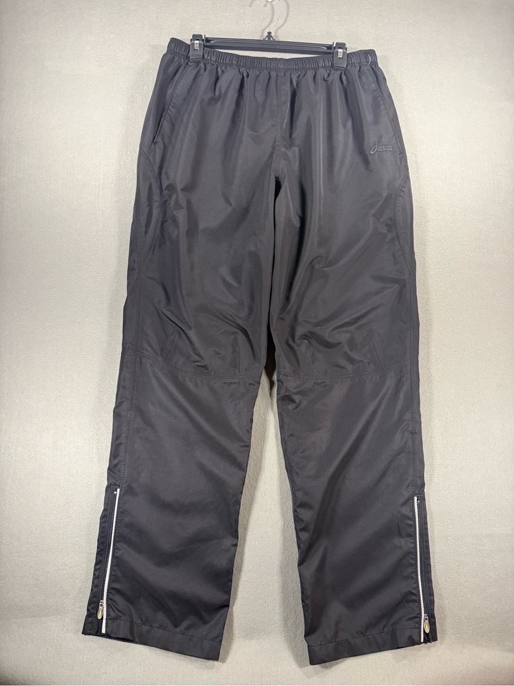 Asics Black Men's Track Joggers with Zippered Ankles
